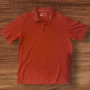Eddie Bauer Men's Rust Polo Shirt